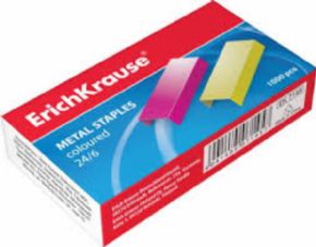 Grapas ErichKrause 24/6 Colores Metal